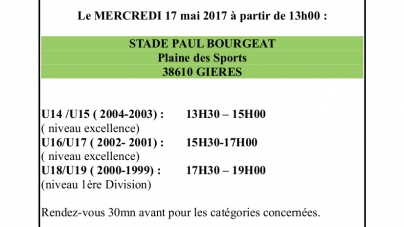 L’US Gières organise une journée de détection le mercredi 17 mai